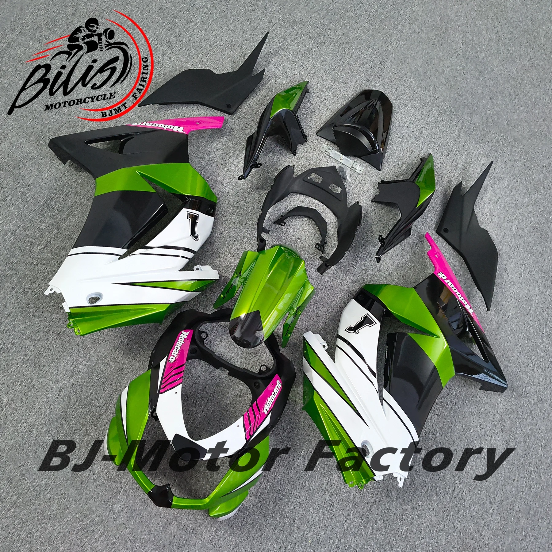 مجموعة انسيابية حقن لـ Kawasaki Ninja 250R ZX250 2008-2012 مجموعات هدايا EX250R 08-12 هيكل السيارة