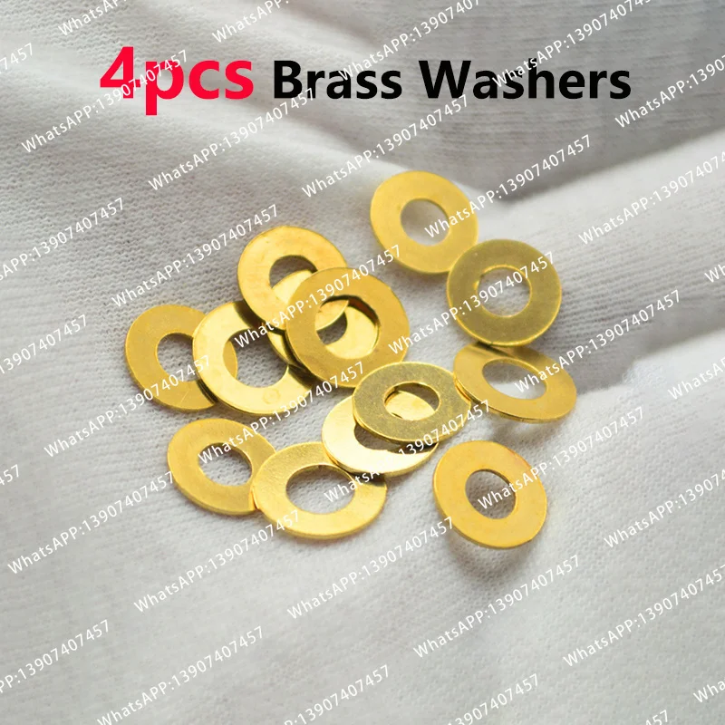 4pcs Fold Knife Brass Washers Cushion Ring Pad for Emerson CQC7 CQC-7 Folding Knives DIY Making Replace Accessories Parts Shim