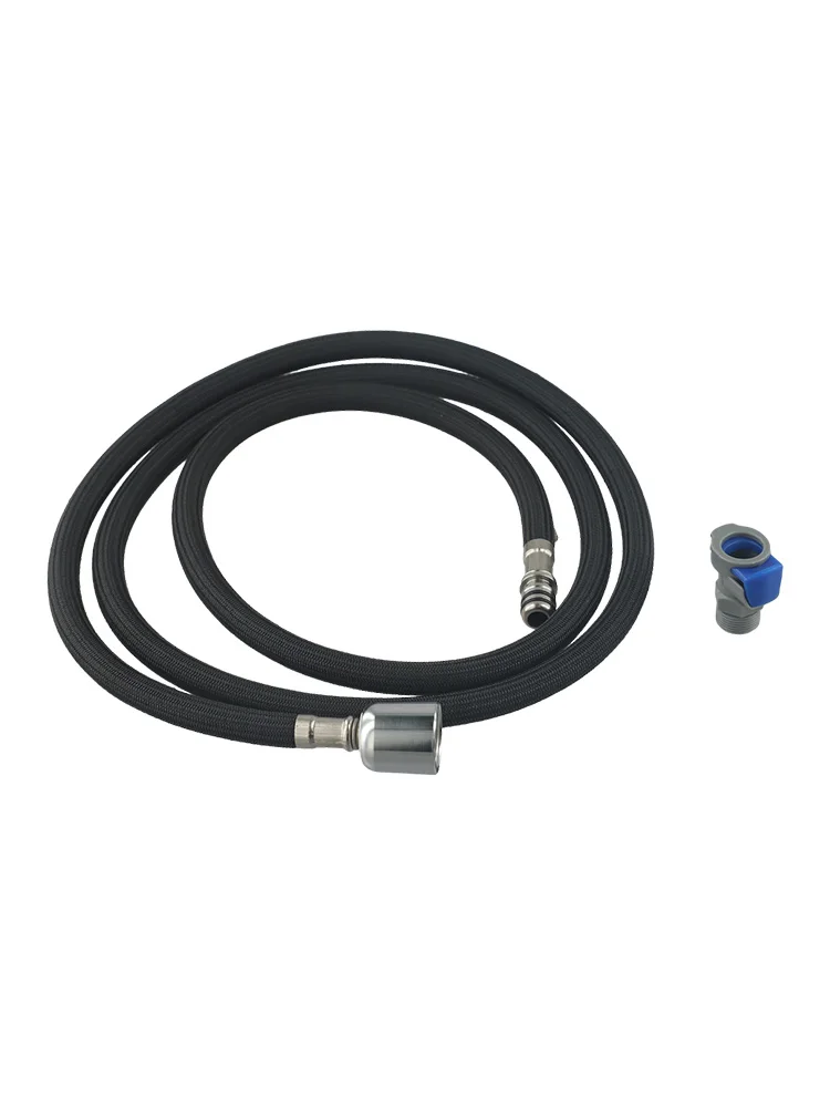 The Perfect Companion for Your Sink A Sturdy Nylon Braided Shower Hose Measuring at an Impressive Length of 1 5 Meters