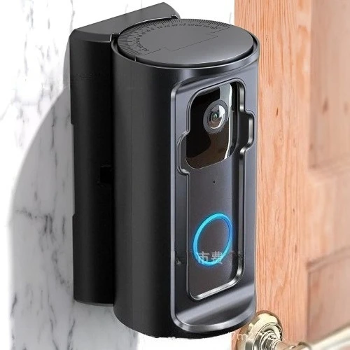 Universal Adjustable Rotating Doorbell Bracket, Anti‑Theft Mount Holder for Ring 1/2/3/4 Generation, Doorbell Accessories