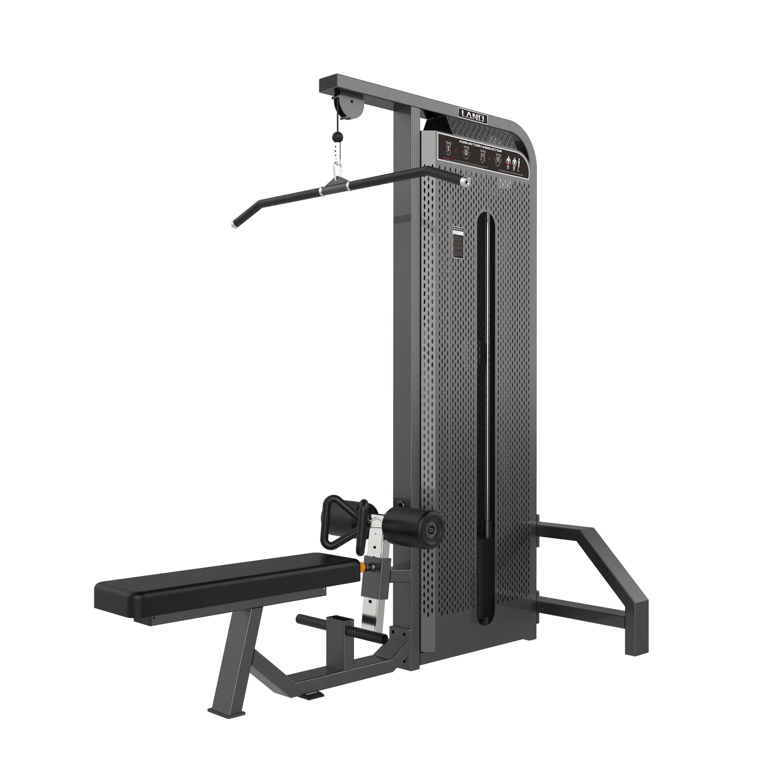 

LAND Fitness Pin Loaded Strength Machine Back Extension Pull Down/Low Row Gym Equipment