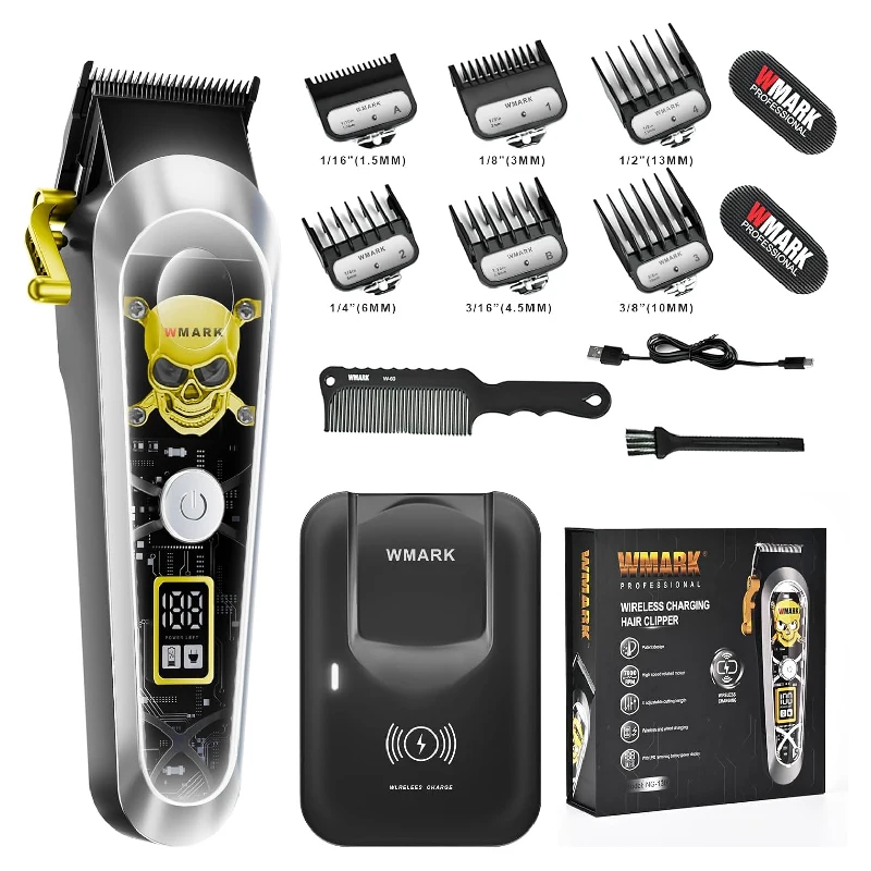 Wmark ng-130 Hair Clippers For Men,Haircutting Machine High Speed Professional Type-C Rechargeable Hair Cutter With Charge Stand