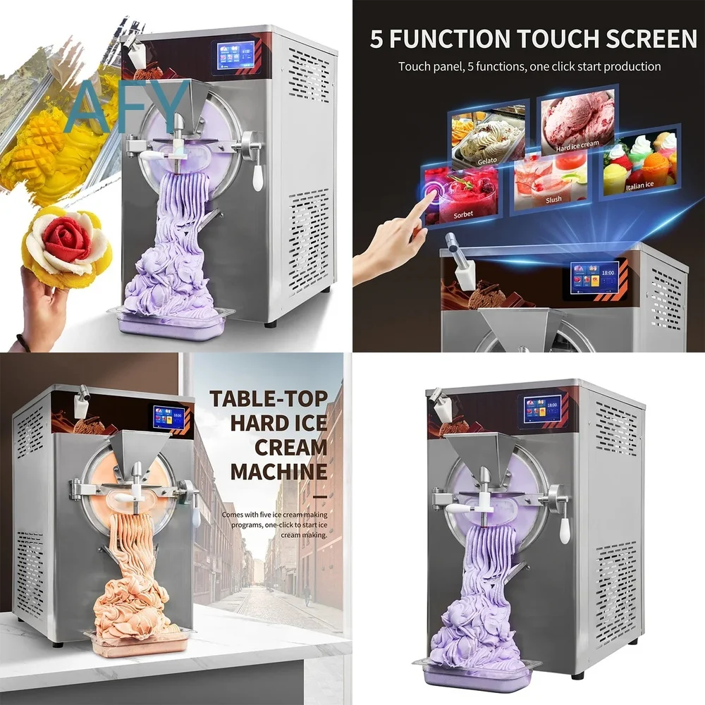 Commercial Hard Ice Cream Maker Machine Table Type for MYH-28-2T Automatic 48L H Milk Tea Shop Equipment Buffet Restaurant