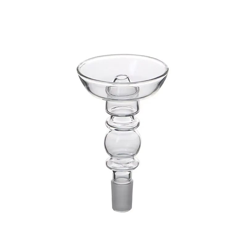 Handmade Universal Heat Resistant Glass Bowl for Shisha Hookah 18.8mm Male Joint Chicha Head Accessory Efficient Heat Management