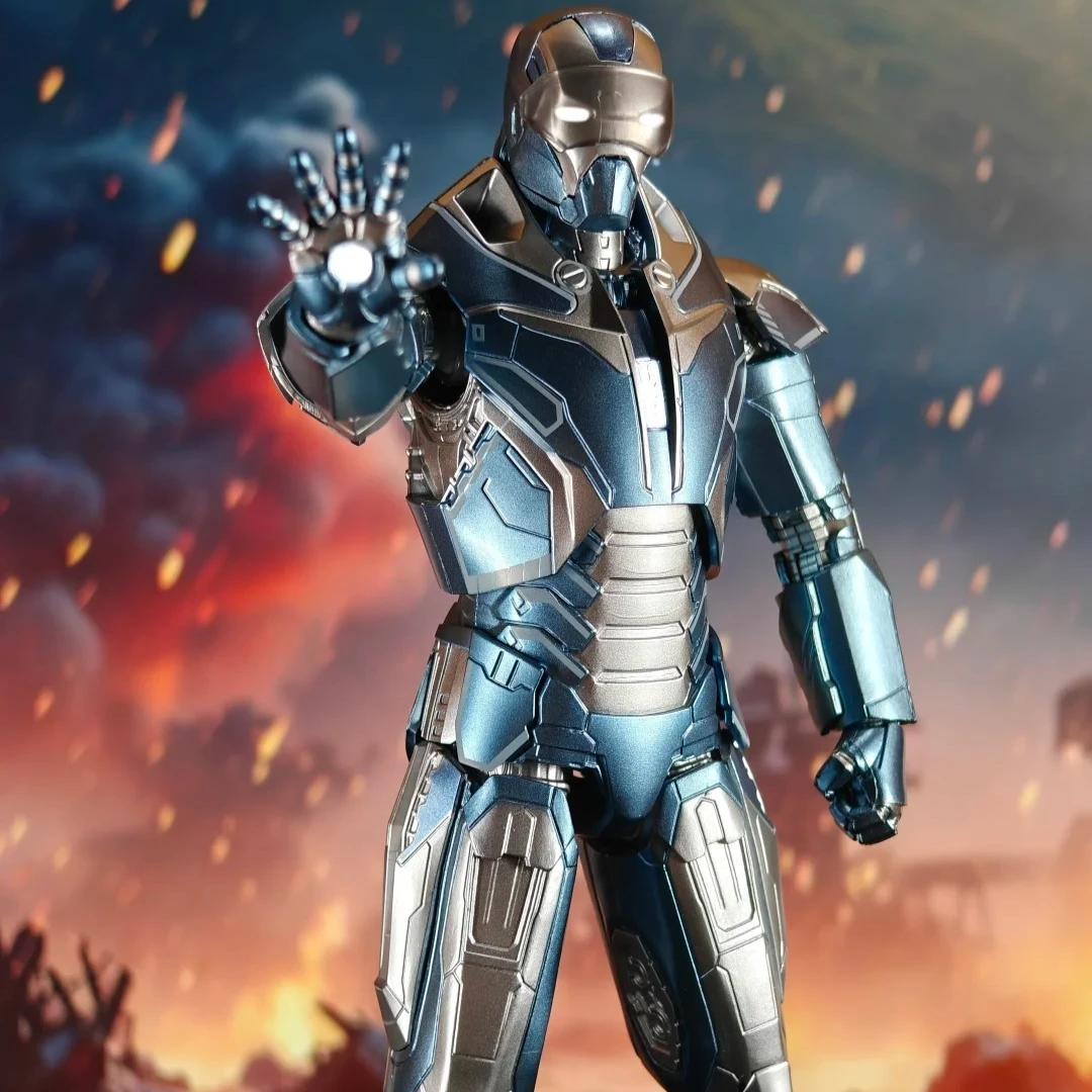 

ZD Toys Original Iron Man MK40 Shotgun Action Figure Tony Stark Mecha Model Movable Anime Avengers Collection Toy Boy Gifts