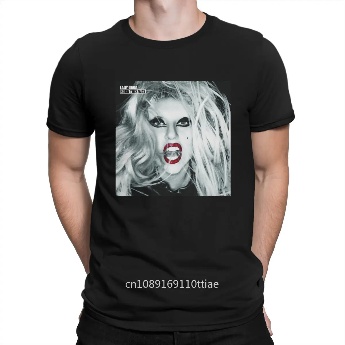 Born This Way Hip Hop TShirt L-Lady Gaga Leisure T Shirt Newest T-shirt For Men Women