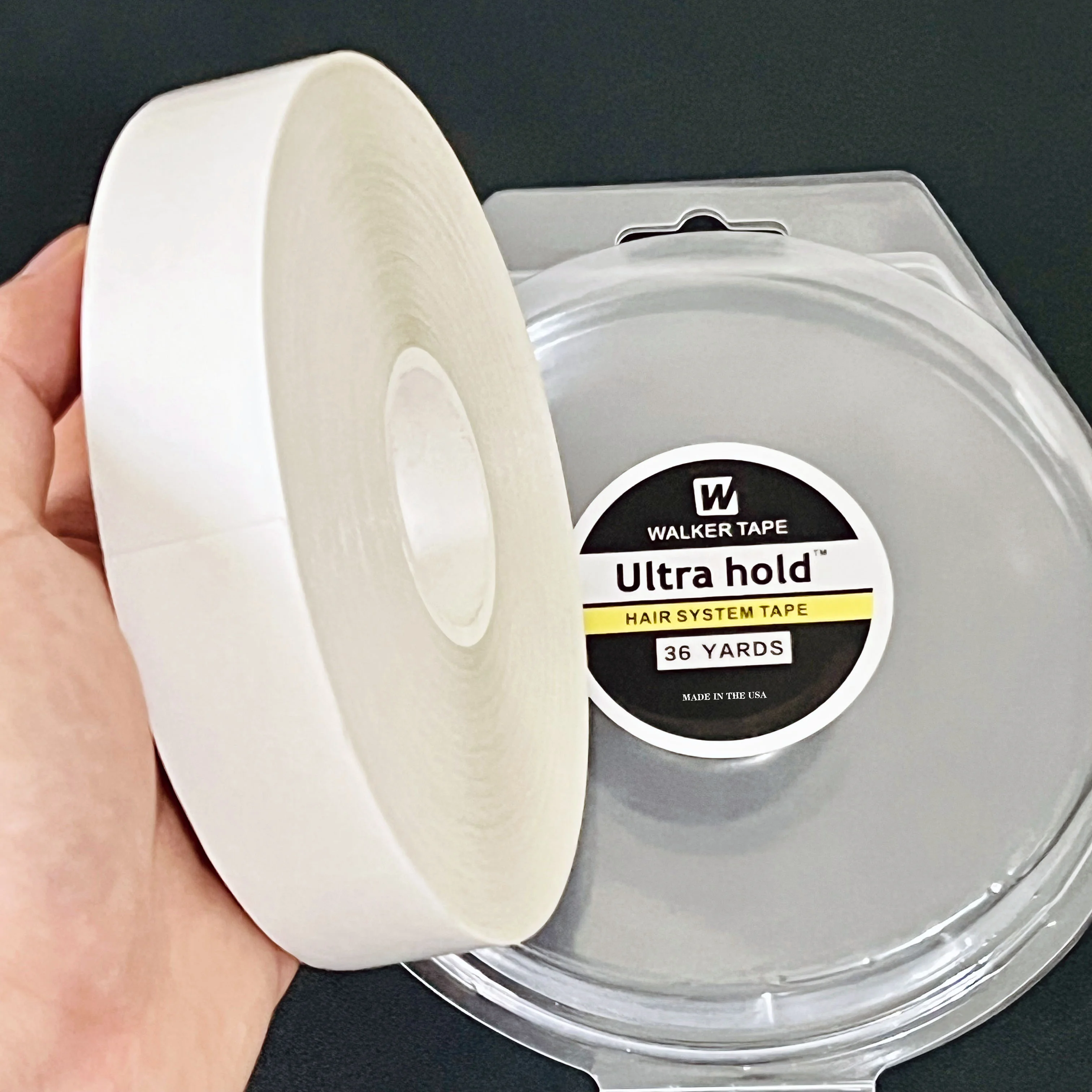 Lace Wig Tape Glue for Hair Extensions Ultra Hold Adhesive Tape Glue for Wig 3/36 Yard Lace Wig Glue Hair System Tape For Toupee