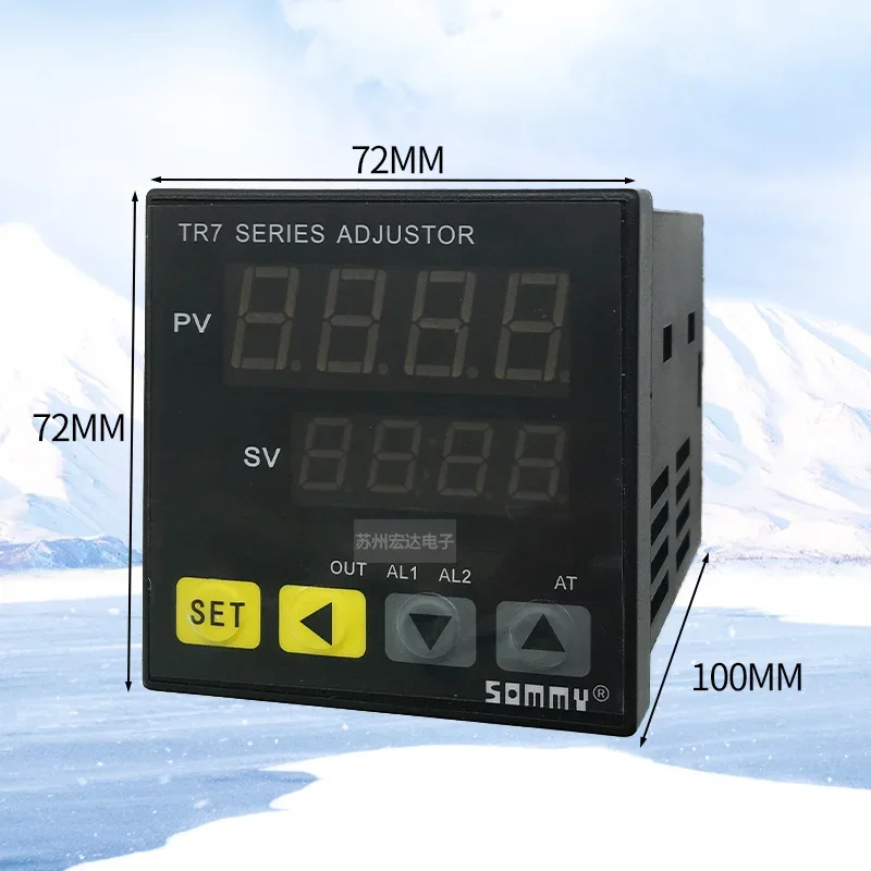 Intelligent temperature controller Songmei TR7-R20W four digit digital display relay outputs two-way a-l-a-r-m temperature