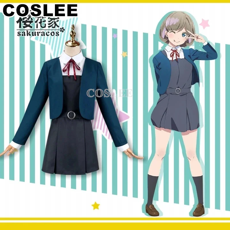 COSLEE Anime Lovelive SuperStar Liella Keke Ren Chisato Kanon Sumire Schuluniform Kleid Cosplay Kostüm Halloween Party Outfit