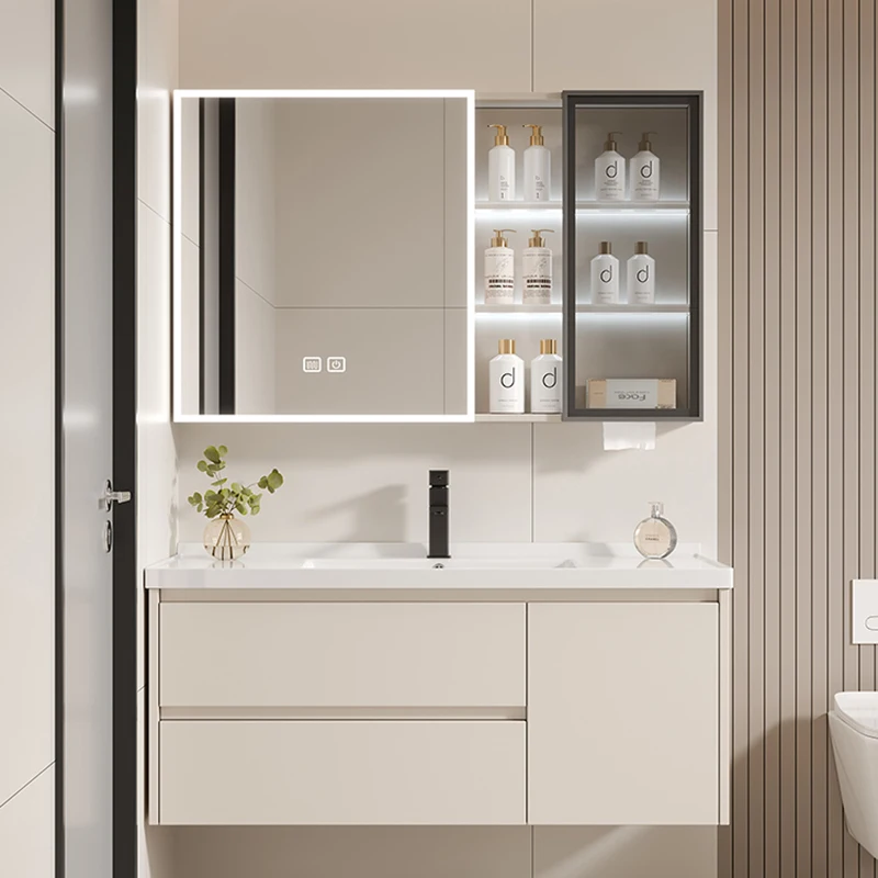 Room Decor Beauty Bathroom Cabinet Wooden Big Size Luxury Accent European Cheap Cupboard Space Saver Vestidores Home Products