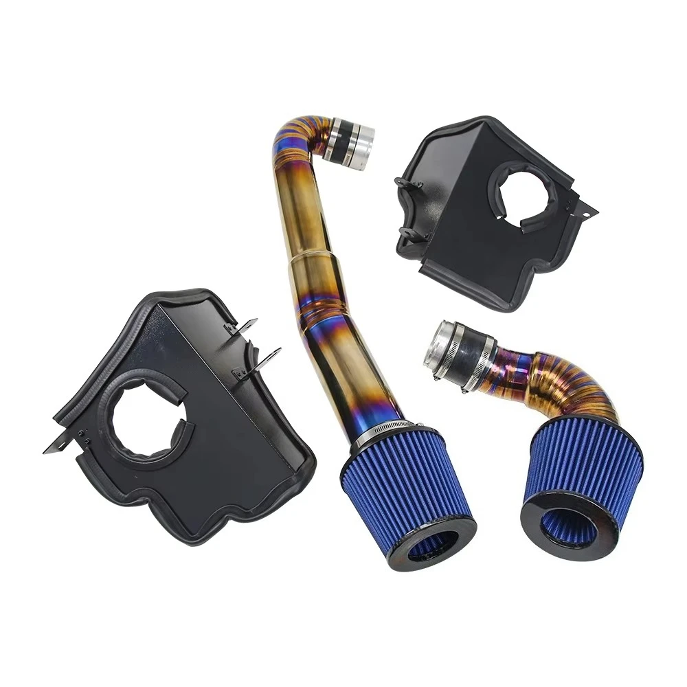

3.5'' Titanium Cold Air Intake System for Blue Carbon Fiber Air Filter for 2021+ G80 G82 M3 M4 Competition S58