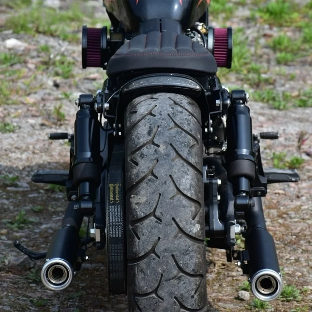 FOR BENDA CHINCHILLA 300 dual exhaust pipe modified motorcycle with deep exhaust sound