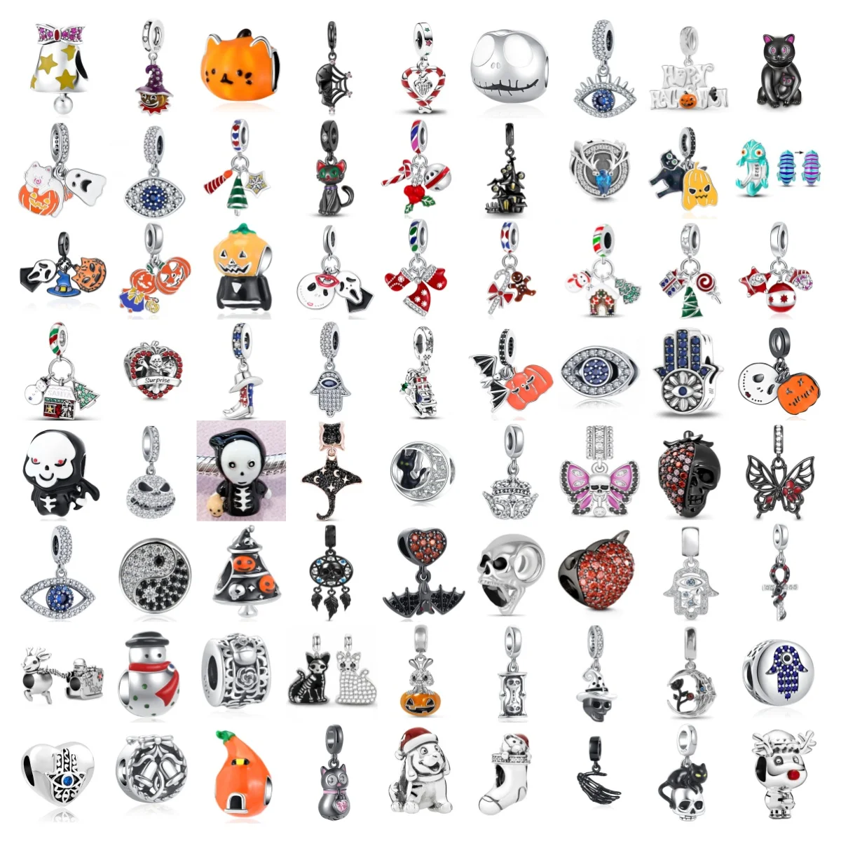 

2025 Хэллоуин 925 Серебряный Тыква Призрак Очаровательная шляпа глаза бабочка из бисера подходит для женщин Оригинальный браслет Ювелирные изделия для рождественского подарка