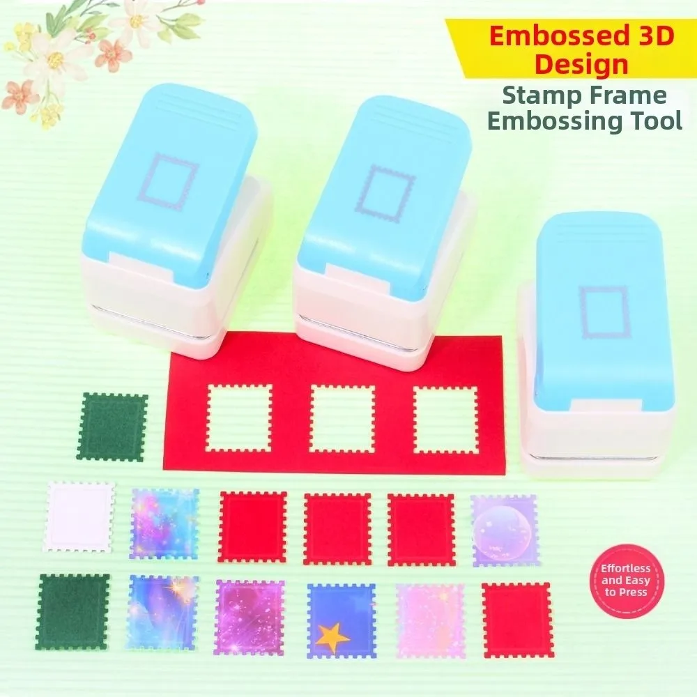 

Labor Saving Stamp Border Punch DIY 2.87x2.39cm Embossing Machine Creative Handmade Toothed Puncher Embosser Journal Making