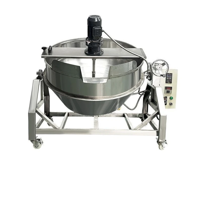 Commercial automatic frying machine Restaurant hot pot base chili sauce jelly mixer Electric heating interlayer pot Boiling pot