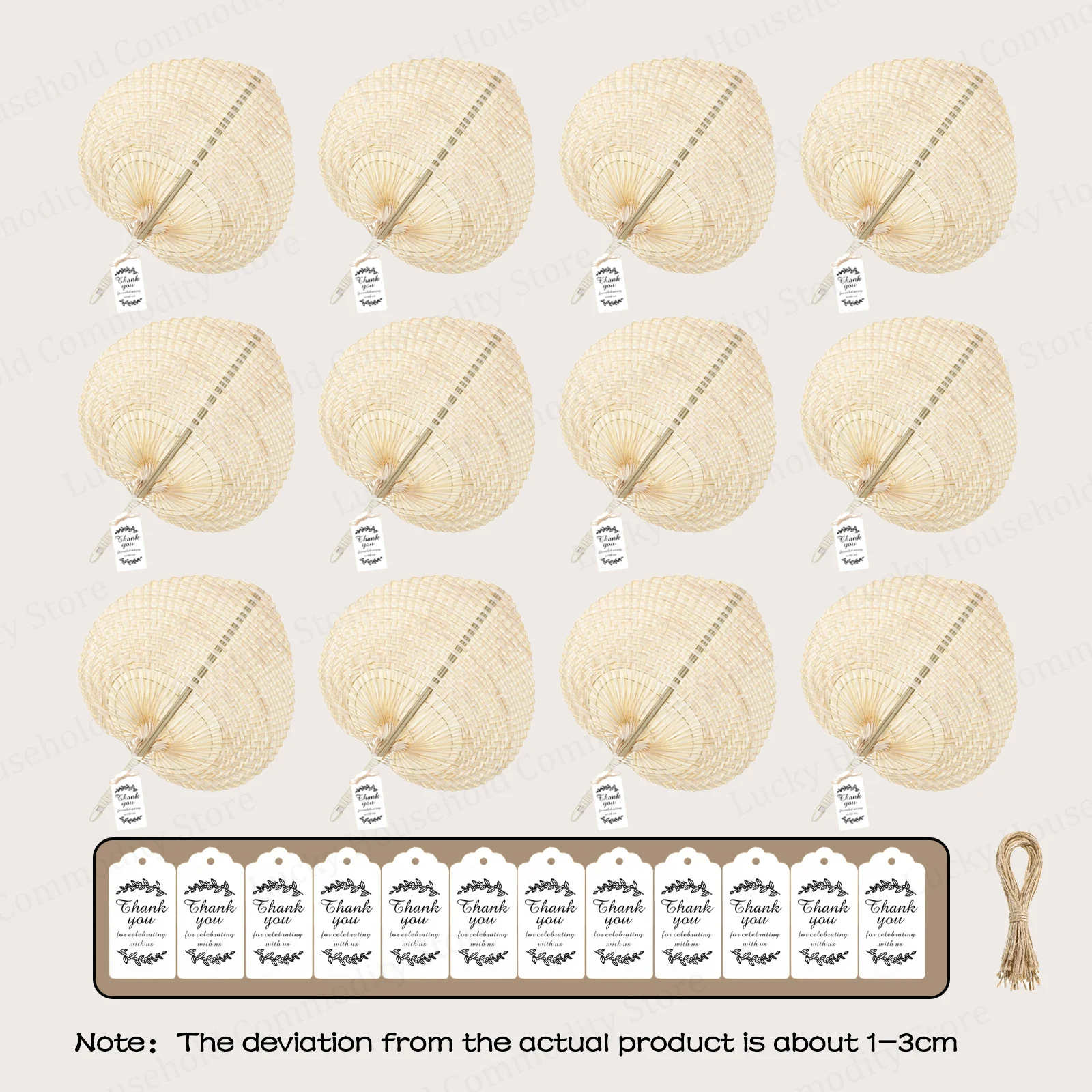 24-150PCS Geweven Bamboe Fans Natuurlijke Raffia Hand Fans Bulks Bruiloft Fans voor Gasten Bruiloft Strand Havana Feestartikelen