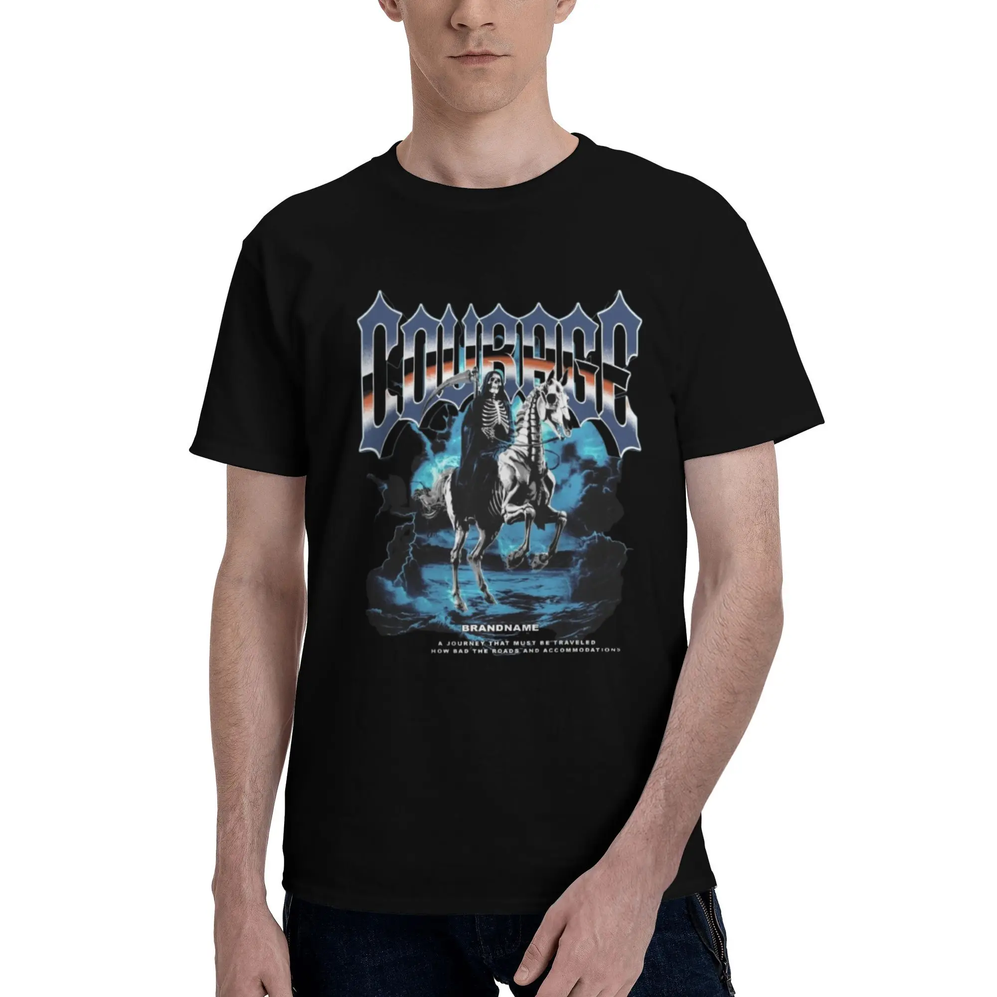 

t shirt for man Oversized punk y2k ropa Gothic T-shirt Unisex