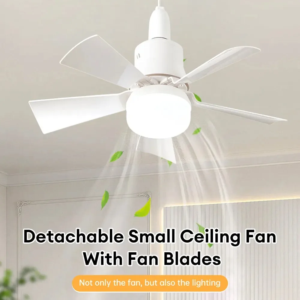 30W LED Ceiling Fan Light With Remote Control for Dimming, Household Use E27 Fan Lamp 85-265V, Suitable for Living Room Study