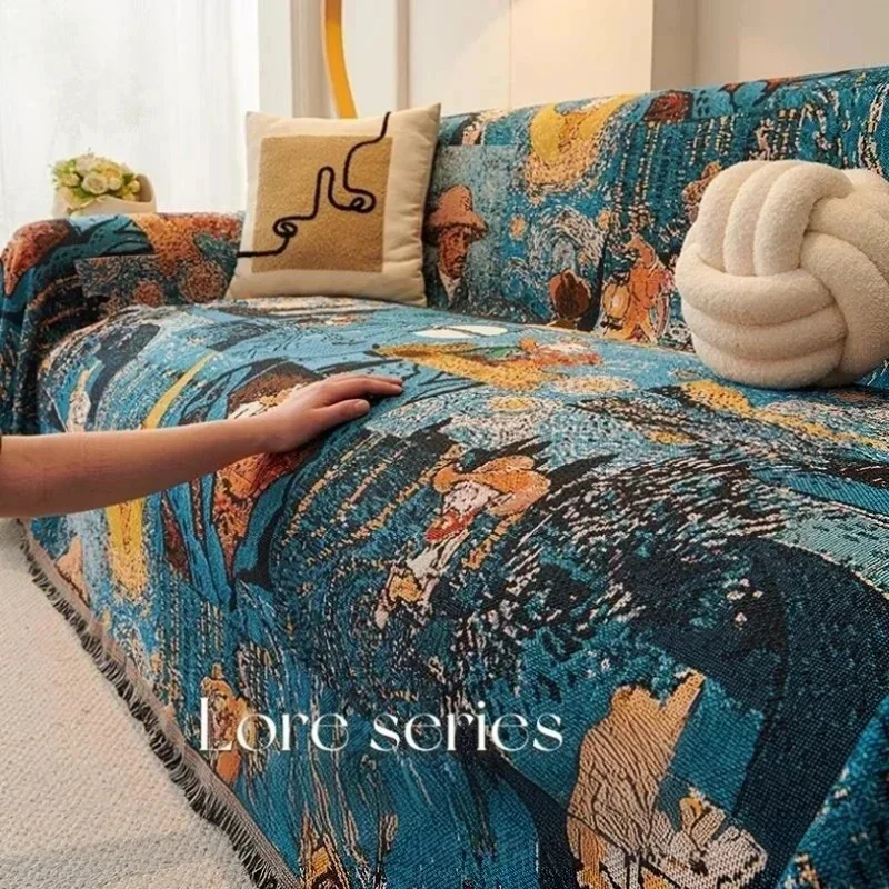 Bohemian Sofa Cushion Modern Living Room Printed Sofa Towel Four Season Universal Scratch Sofa Cover Nap Blanket Cape for