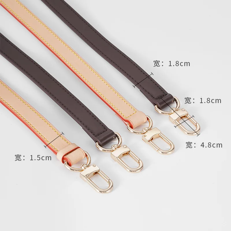 Adjustable Crossbody Genuine Vachetta Leather Strap for LV Speedy 25 30 35 Bag Shoulder Straps Replacement Accessories