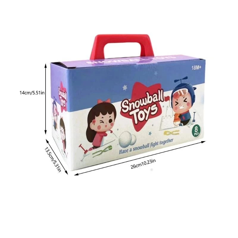 Narzędzie do kształtowania śnieżek o ergonomicznej konstrukcji na śnieżne dni i zabawę grupową 15UB