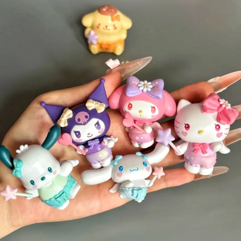 

Сетпая коробка с магнитным притяжением серии Cupid-Маленькие звезды-близнецы Kuromi Melody, коллекционные модели, модный подарок для любителей игрушек