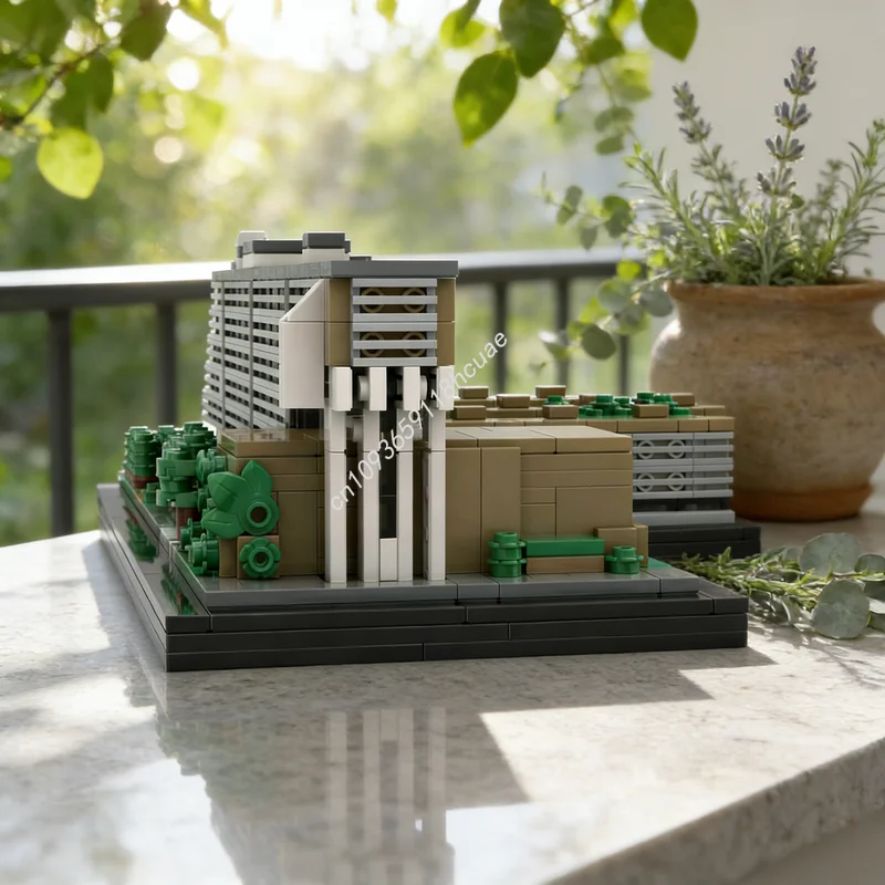 1579 Pezzi MOC Palazzo dell'Università di Berlino Germania Modello Architettonico Blocchi da Costruzione Giocattolo Educativo Regalo di Natale per Bambini