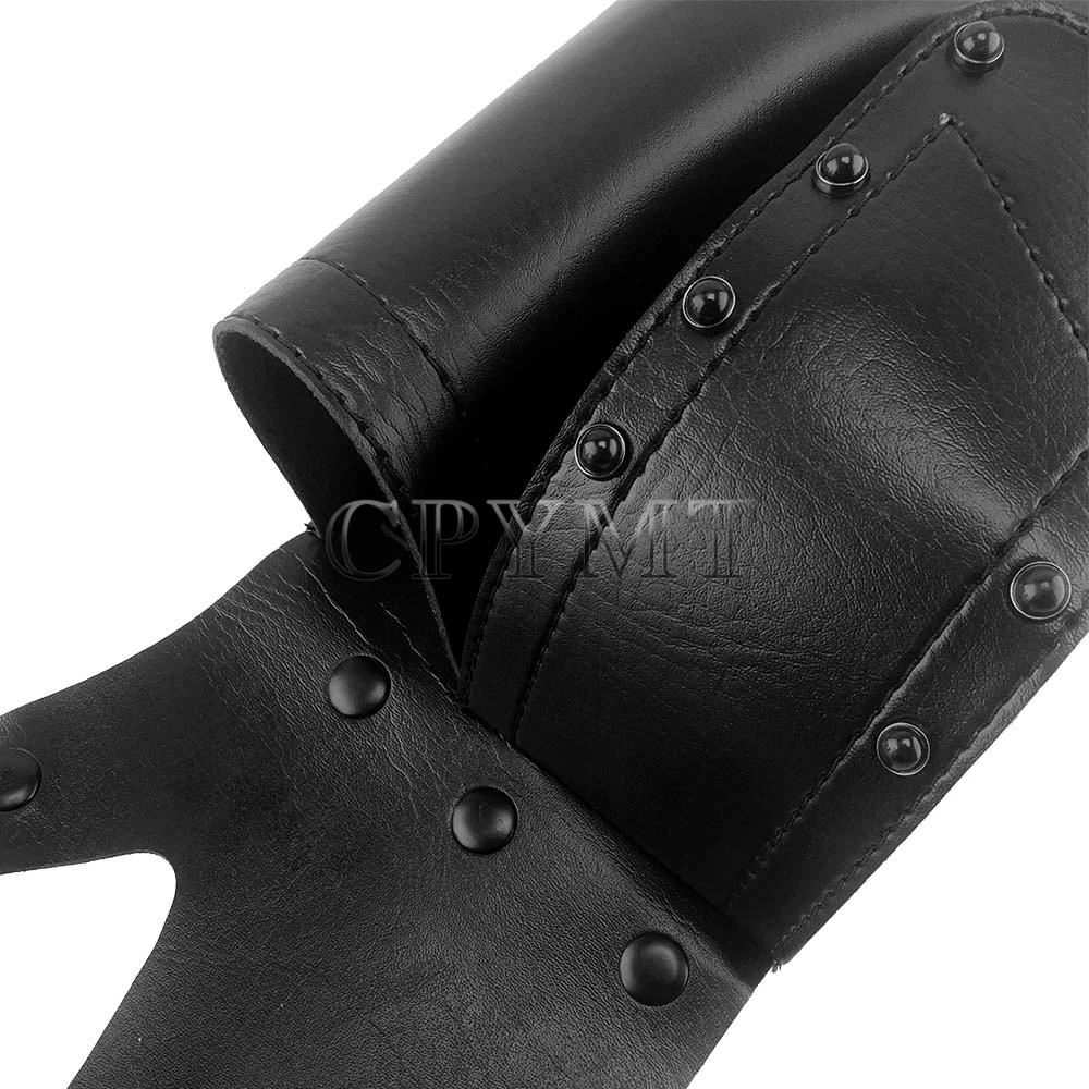 Fit for Harley Touring Road King 1993-later  Motorcycle Black Leather Water Bottle Holder Saddlebag Guard Bag