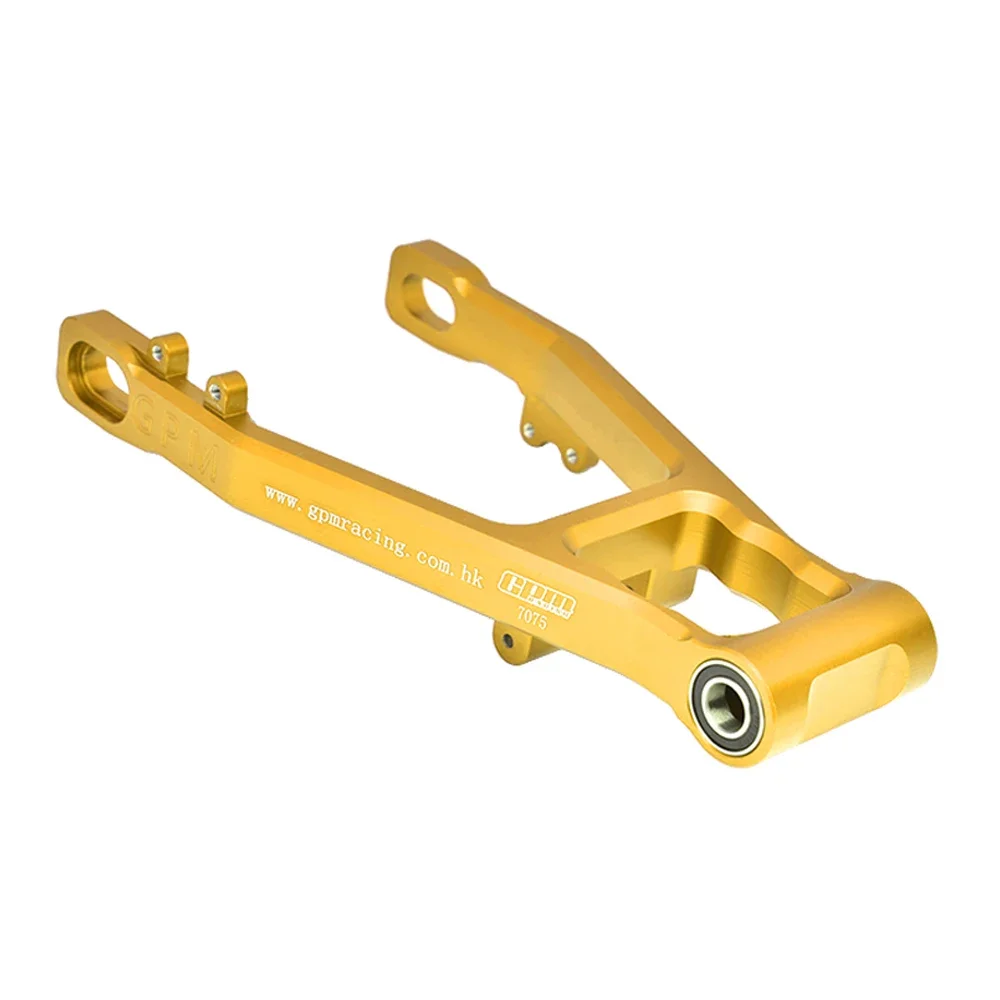 GPM para LOSI 1/4 PROMOTO-MX Promoto-SM FXR motocicleta RC coches piezas de mejora Metal aleación de aluminio 7075 brazo oscilante trasero LOS264000