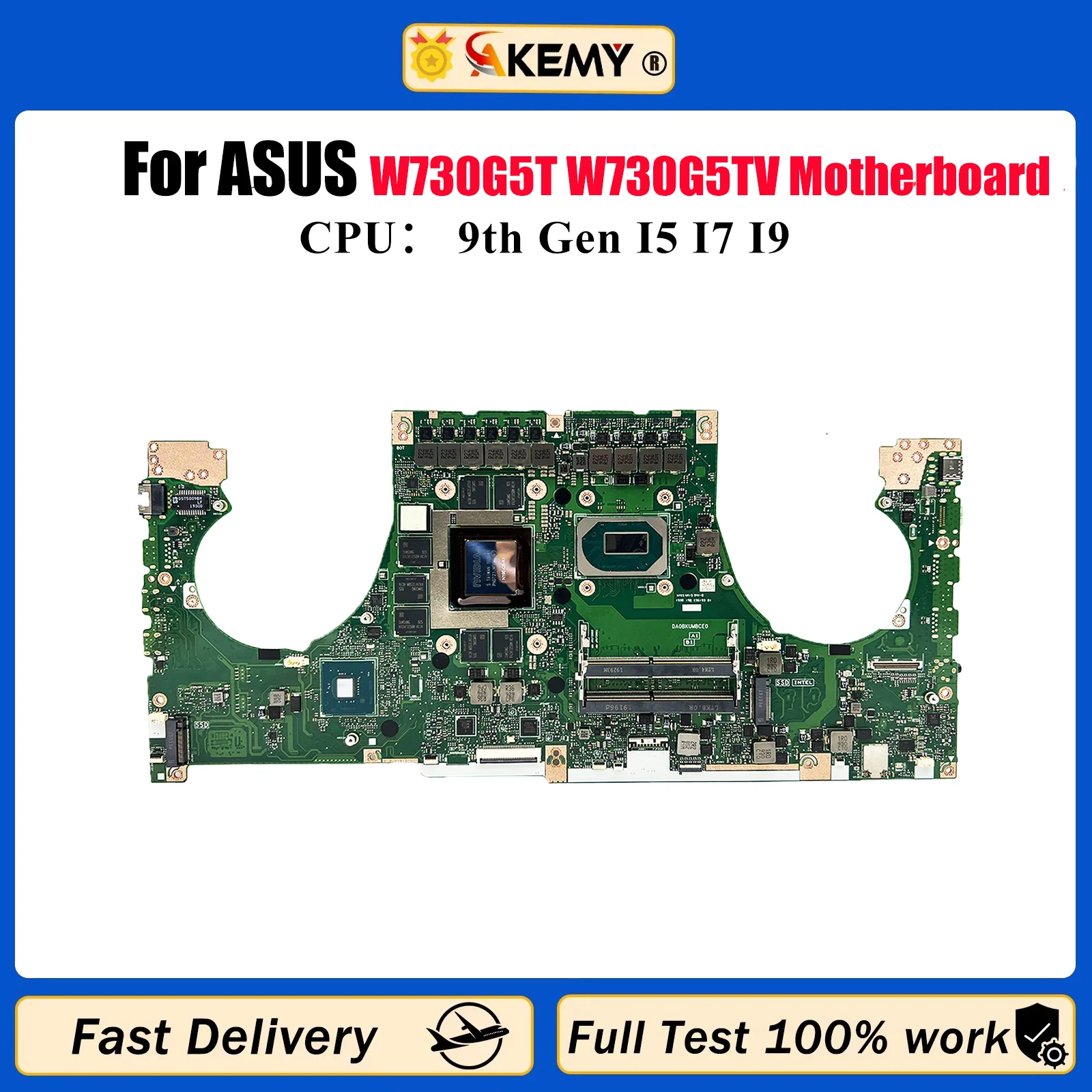 

W730G5T Материнская плата для ноутбука ASUS ProArt W730G W730G5T W730G5TV Материнская плата для ноутбука с процессором I5 I7 I9 100% tests OK быстрая доставка