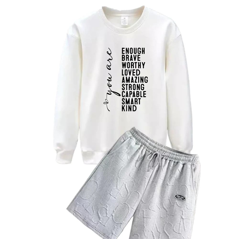 

2025 men's suits Autumn sport two-piece man Long sleeves Sports Gym sets Tracksuit Sportswear sports Gym T-shirts + Shorts sets