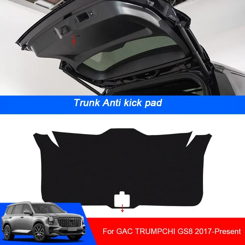 

Car Anti-kick Carbon Trunk Pad Weather Dustproof Protect Tailgate Sticker Auto Accessories For GAC TRUMPCHI GS8 2017-Present