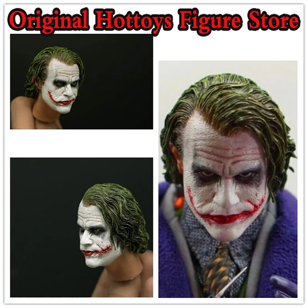 In Stock SUPREME 1/6 Scale Male Soldier Head Sculpture Joker Heath Ledger Head Carving Fit 12-inches Action Figure Model Doll