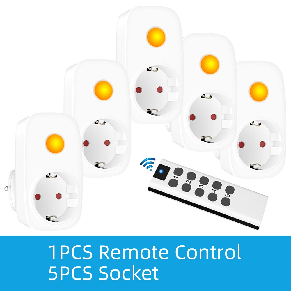 

Смарт-розетка с французской розеткой европейского стандарта, 16 А, 433 МГц, универсальный пульт дистанционного управления, беспроводной Радиочастотный переключатель, программируемый телефон, розетки, домашний помощник