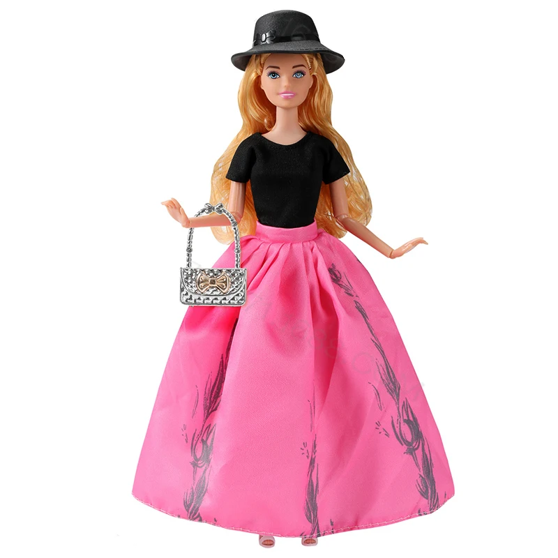 Fashion Trend Dress Skirt Princess BJD Doll Model Set Multi-jointed Movable Exquisite Makeup Blonde Doll Kids Birthday Gifts