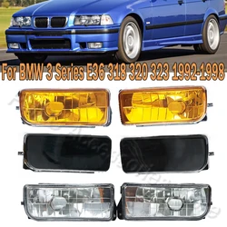 PMFC Car Front Bumper Fog Light Assembly FogLamp Car Accessories For BMW 3 Series E36 318 320 323 325 328i 1992-1998 63178357390