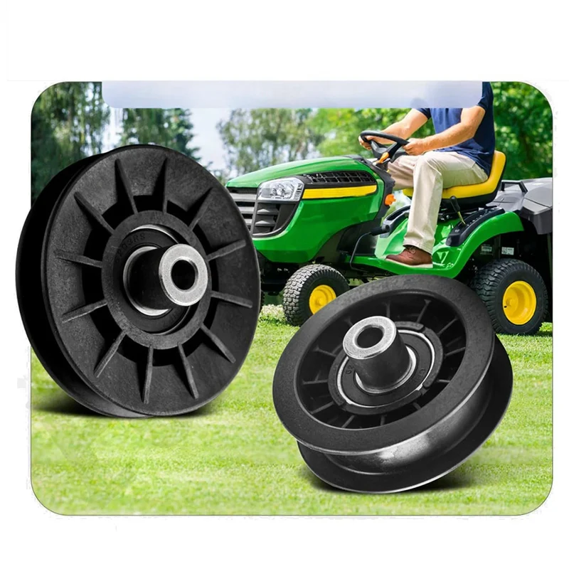 

A03F-532194326 V-Groove Idler Pulley And 532194327 Flat Idler Pulley Kit For Riding Lawn Mowers, Replaces 280-6630