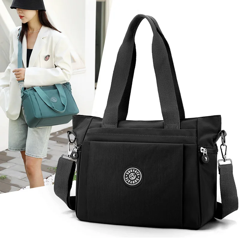 Women Large Capacity Tote Bags Waterproof Nylon Handbags Elegant Shoulder Bag Female Crossbody Travel Mommy Bags Bolsas Feminina