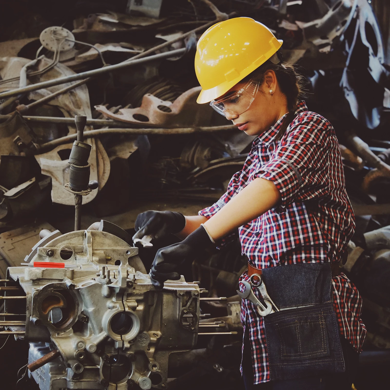 

6Pcs Tire Core Removal Tool Dual Head Core Remover Durable Handle Easy Use for Car Motorcycle Bicycle Electric Vehicle Air