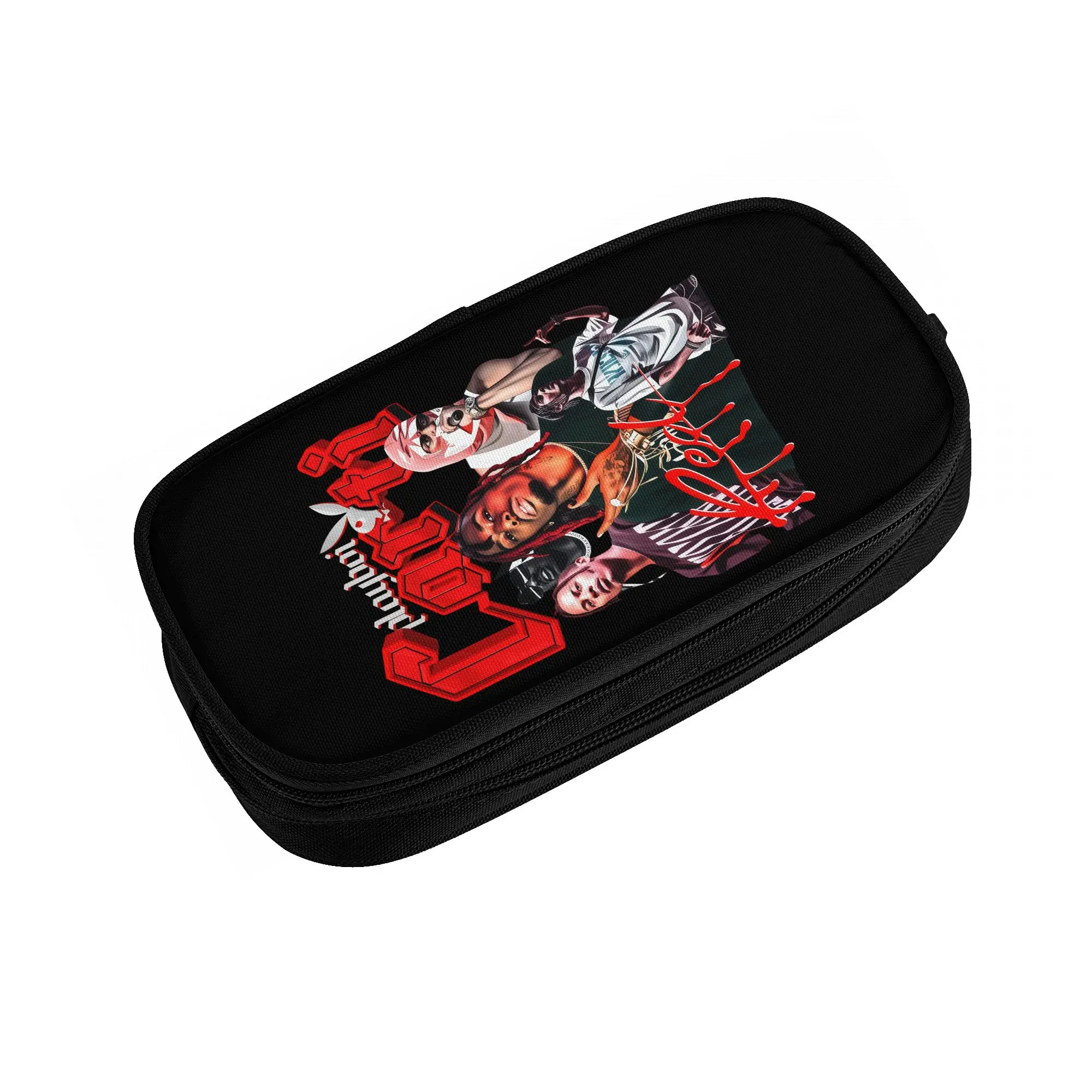 Playboi Carti  Pencil Cases for Boys Girls Large Capacity Rapper Singer Hip Hop  Pen Box Bag School Accessories