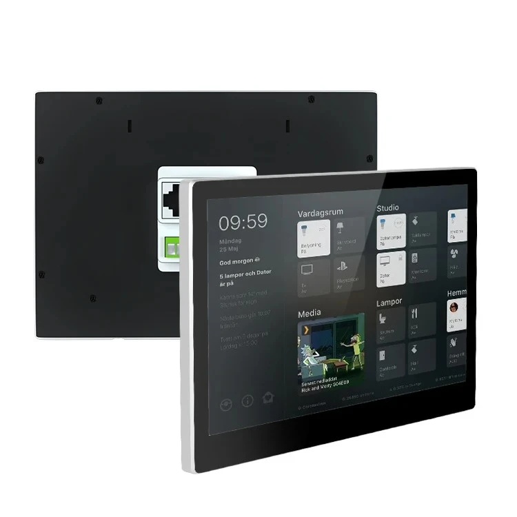 2025 NEW YC-SM10P Smart Home Automation 10 Inch IPS Touch Screen Landscape Display Android AIO POE Tablet Inwall Mount