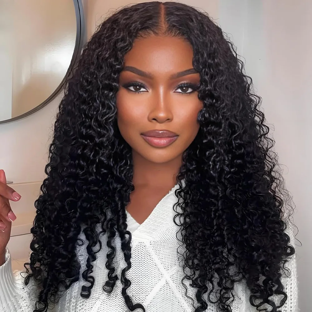 13x6 Lace Frontal Burmese Curly Wig Human Hair 200% Density 13x4 HD Transparent Lace Front Natural Color Wigs Pre Plucked 30 40 Inch