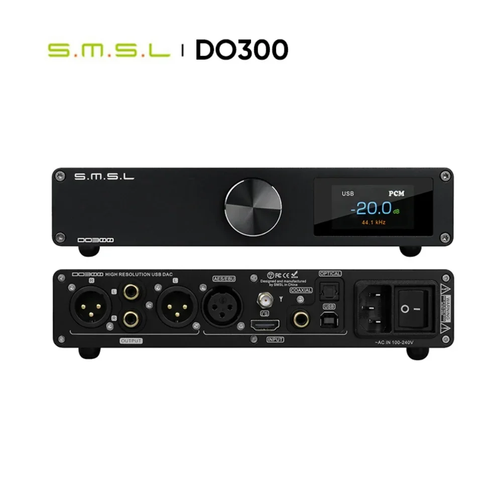 

SMSL DO300 Audio DAC ES9039MSPRO DO300 MQA CD Decoder XMOS XU316 DSD512 32Bit 768KHZ Bluetooth 5.1 LDAC XLR I2S + Remote Control