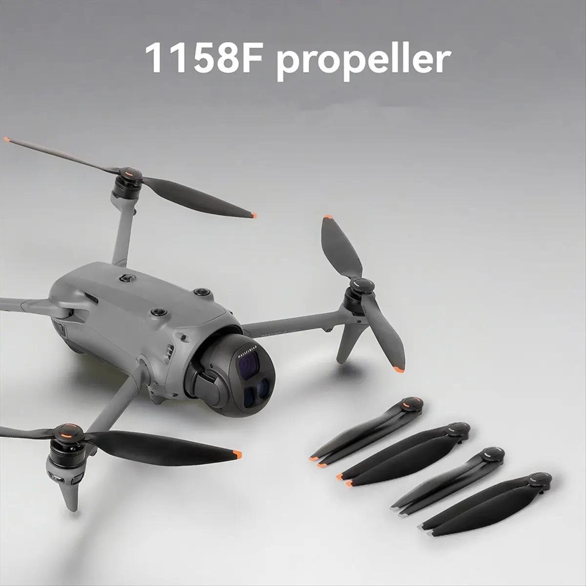 T35C 4Pcs 1158F Propeller for 4 Pro Drone Quick Release Props Paddle Blade Low-Noise Propellers Orange