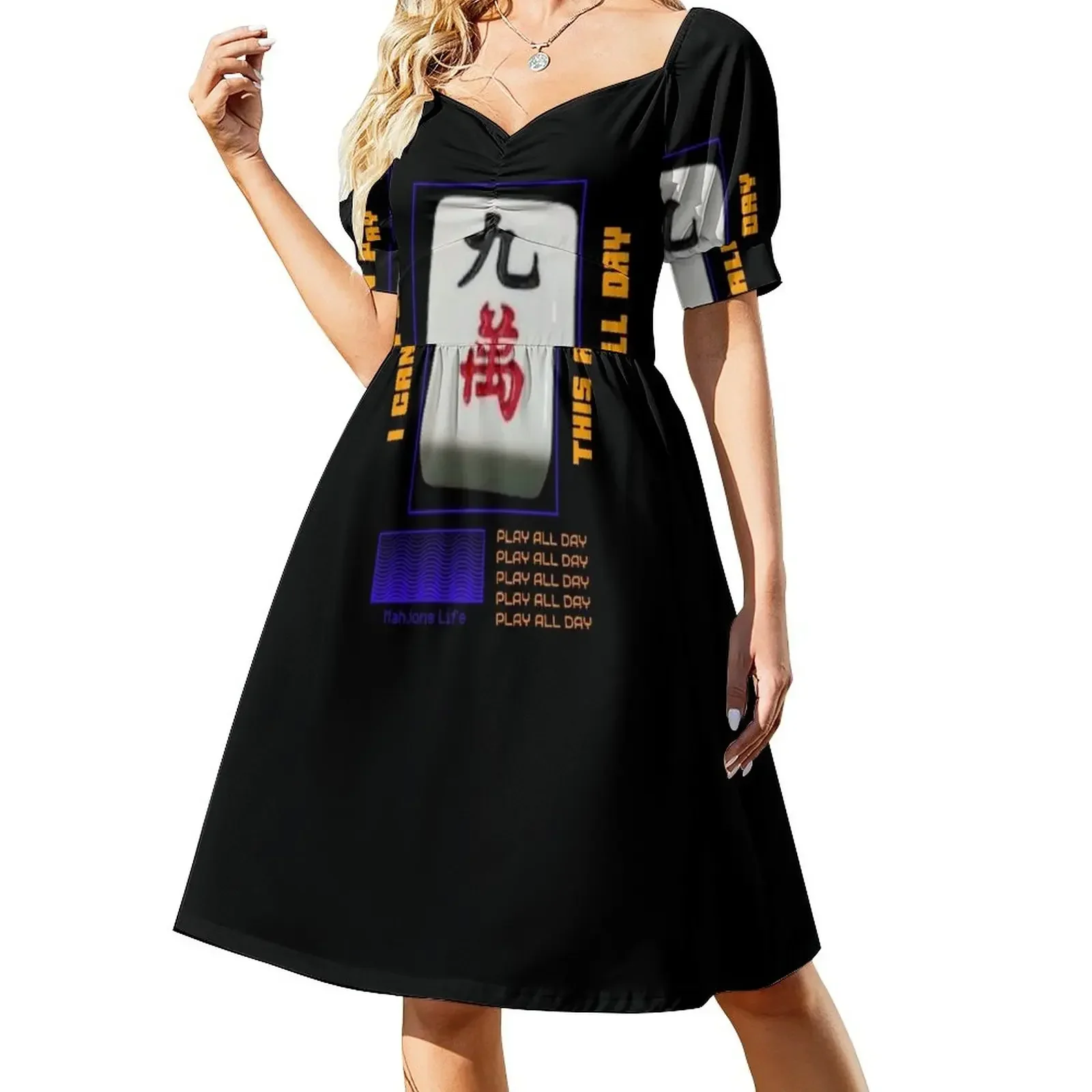 

Mahjong Life I Can Play All Day Sleeveless Dress summer clothes for women dress for women summer Dress