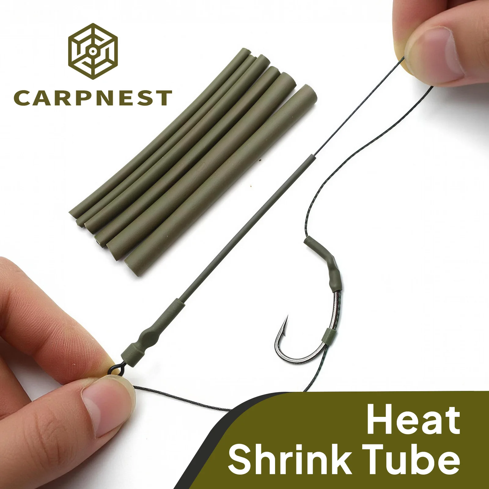 Ajustador de Ángulo para Anzuelos de Pesca de Carpa, Tubo Termoencogible, Ajustador de Ángulo para Aparejos de Pesca