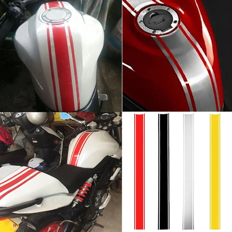 50cm Motorcycle Stickers Waterproof DIY Fuel Tank Cover Car Motorcycle Reflective Stickers Decal Motorcycle Sticker Accessories