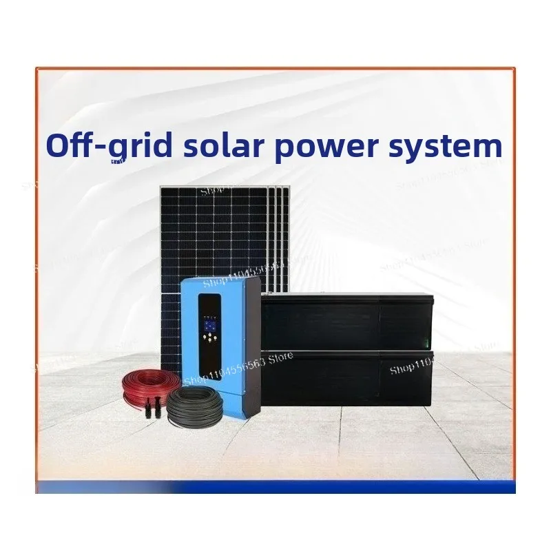 

1-30KW Emergency Off-Grid Solar Storage System – 220V Roof-Mounted Kit for Home/Shop Air Conditioner Backup Power