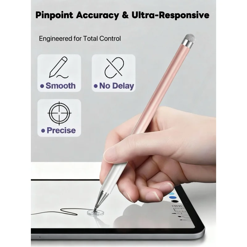 Stylus Pen for OPPO Pad, 2-in-1 High Sensitivity Pen Compatible with OPPO Pad、Pad 2、Pad Air& All Capacitive Touch Screens