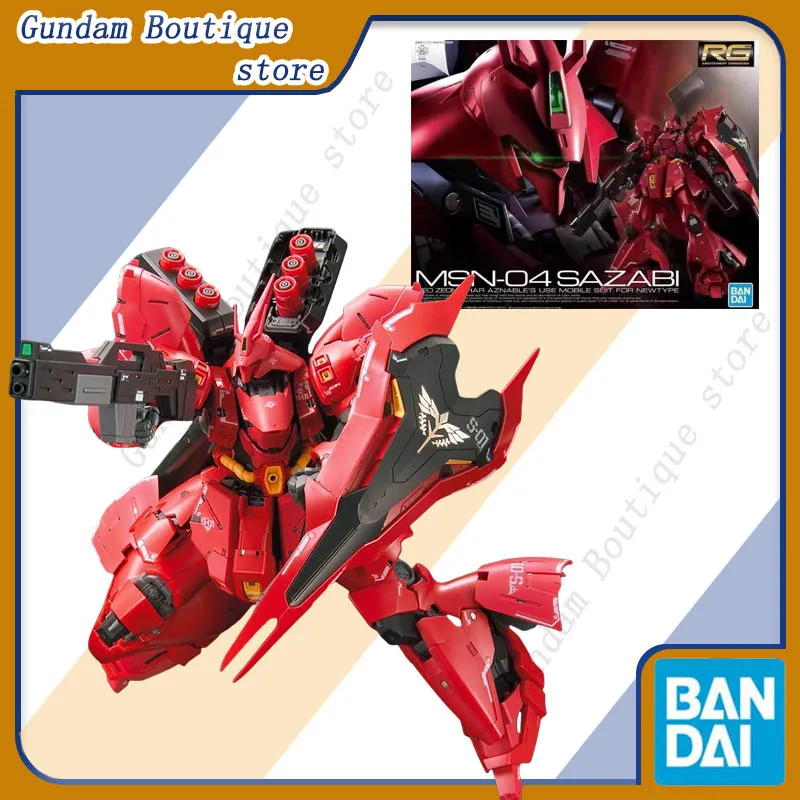 

Bandai Genuine MSN-04 SAZABI Gundam RG Anime Figure Robot Periphery Collectible Assembly Model Toys Ornaments Gifts Children Boy